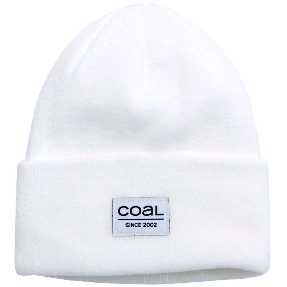 Coal Men's White Standard Beanie Hat Knit Streetwear Unisex Winter Size OS